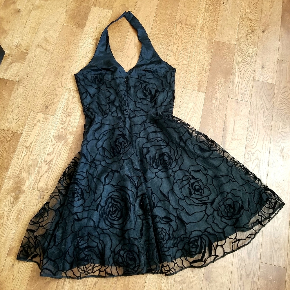 👗NIKI BLACK CHIFFON SEMI DRESS